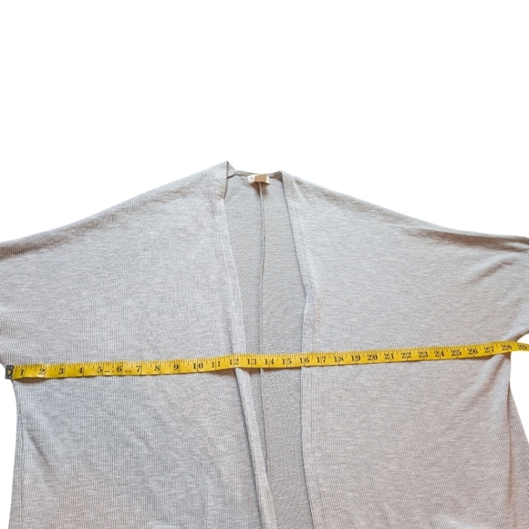 DONNI. Cardigan Cottage Lagenlook Women Coastal Grey Open Front Pockets Duster - Picture 13 of 14